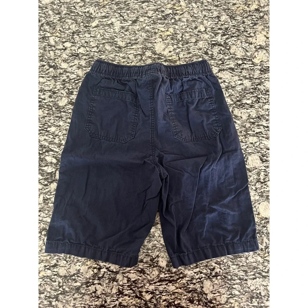 Gap Kids Boys Navy Blue Chino Shorts Elastic Waist Size 10 Regular